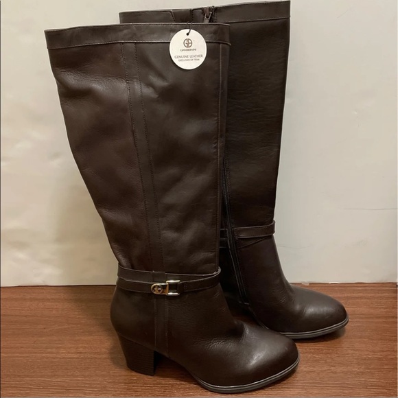 New Giani Bernini Womens Rozario Almond Toe Mid-Calf Fashion Boots - Picture 1 of 9